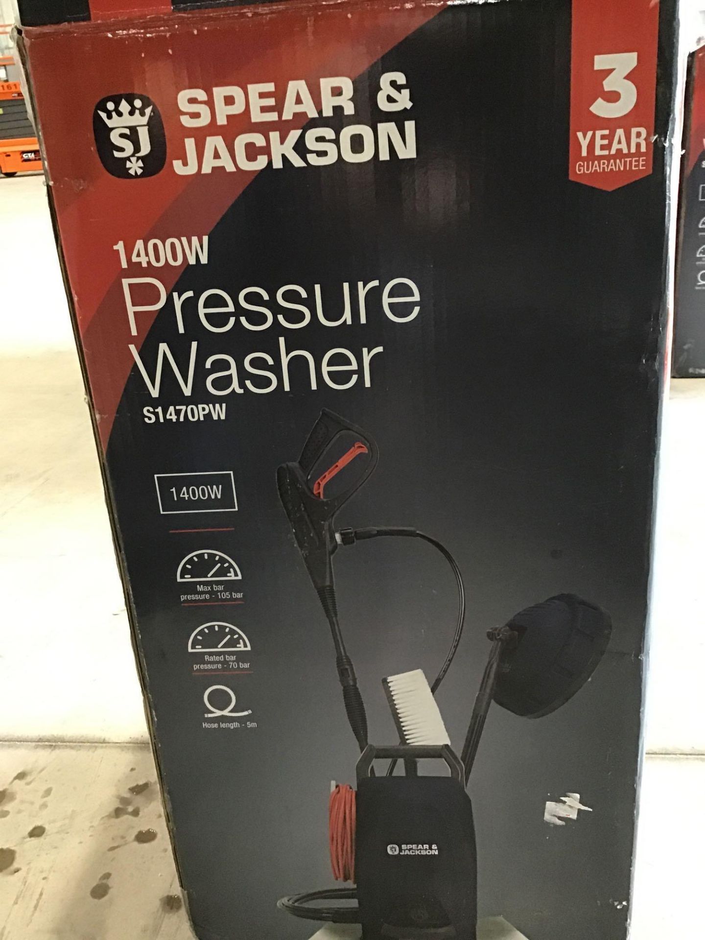 Spear & Jackson Pressure Washer - 1400W, £80.00 RRP - Image 2 of 4