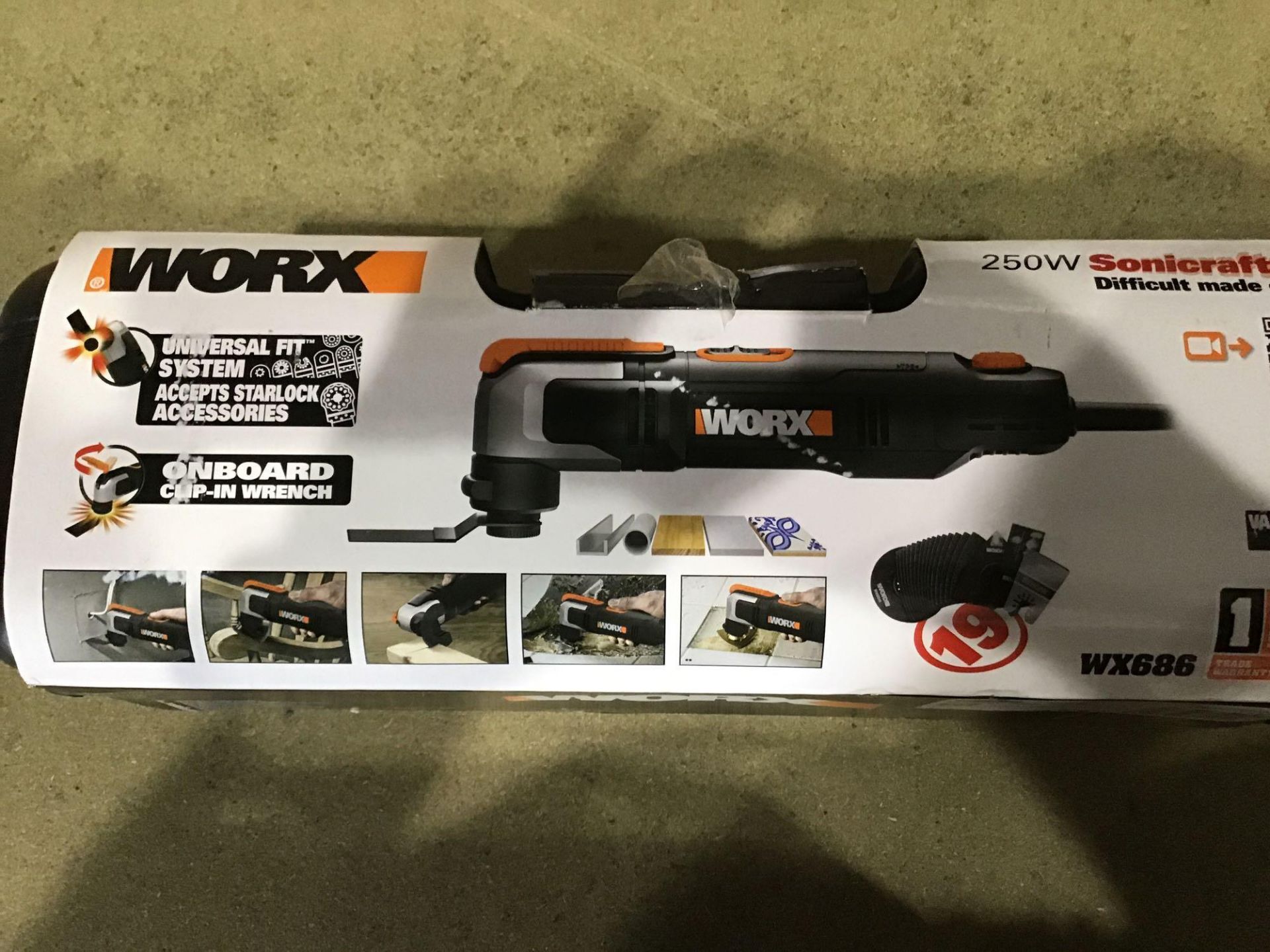 WORX WX686 Sonicrafter and Accessories - £55.00 RRP - Image 2 of 3