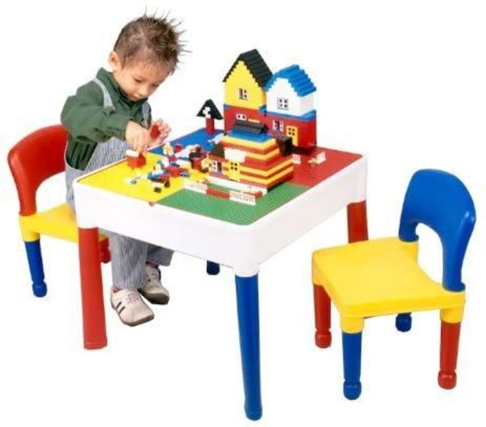 Liberty Construction Multi-Purpose Activity Table and 2 Chairs (280/2354) - £55.00 RRP