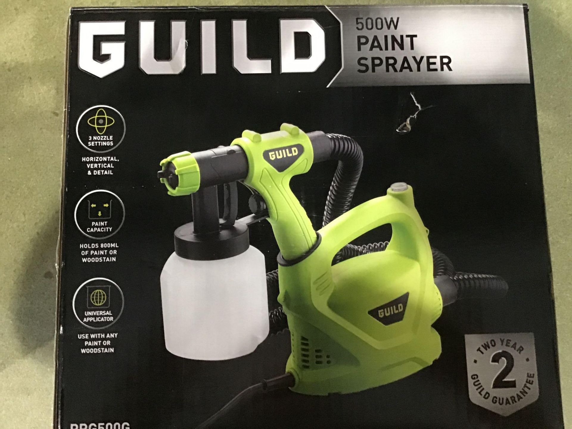 Guild Paint Spray Gun - 500W - £45.00 RRP - Image 2 of 3