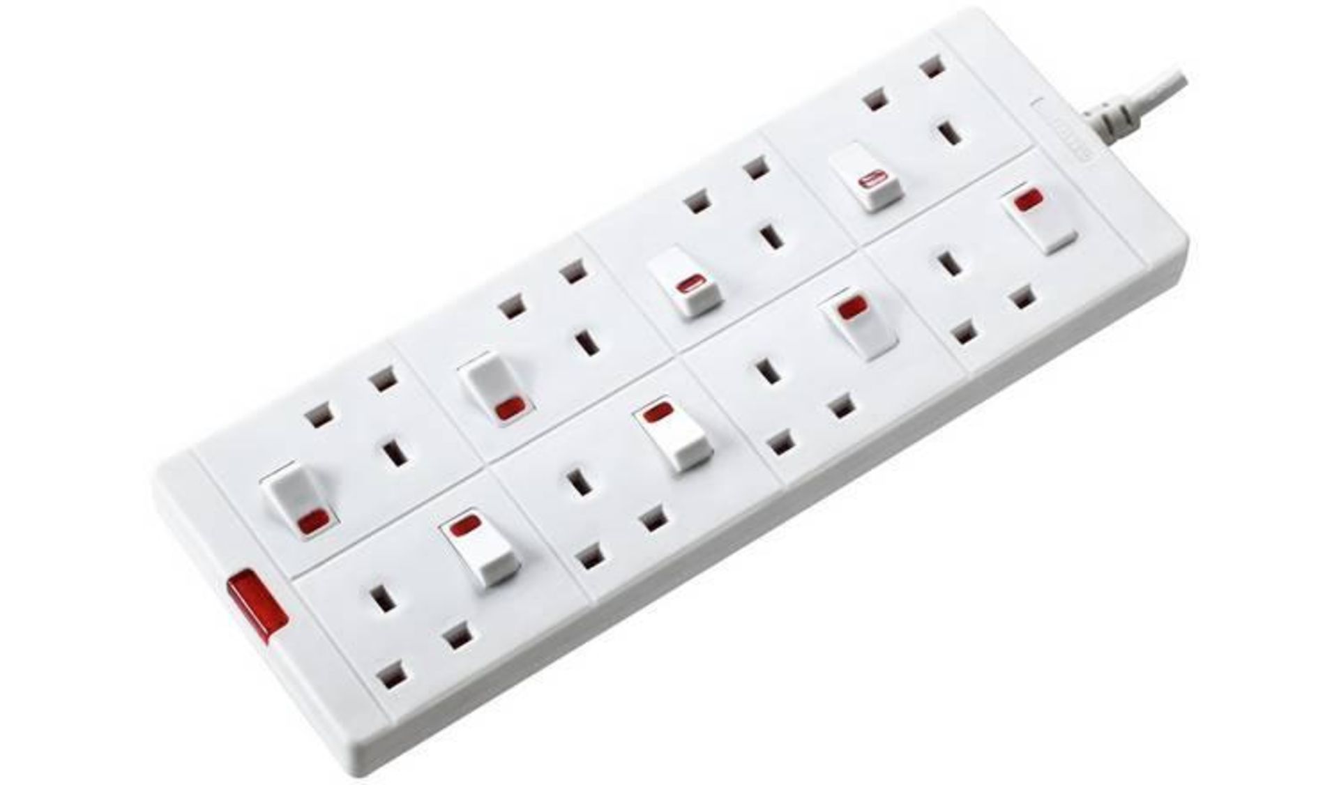 Masterplug 8 Socket Individual Switch 1M Extension Lead 852/7815 £17.99 RRP