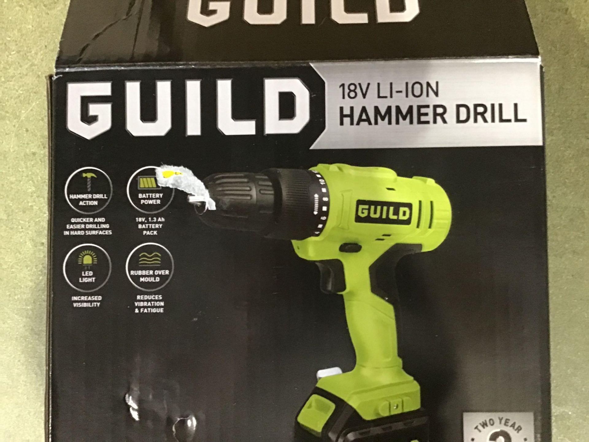 Guild 1.3Ah Cordless Hammer Drill - 18V - Image 2 of 4