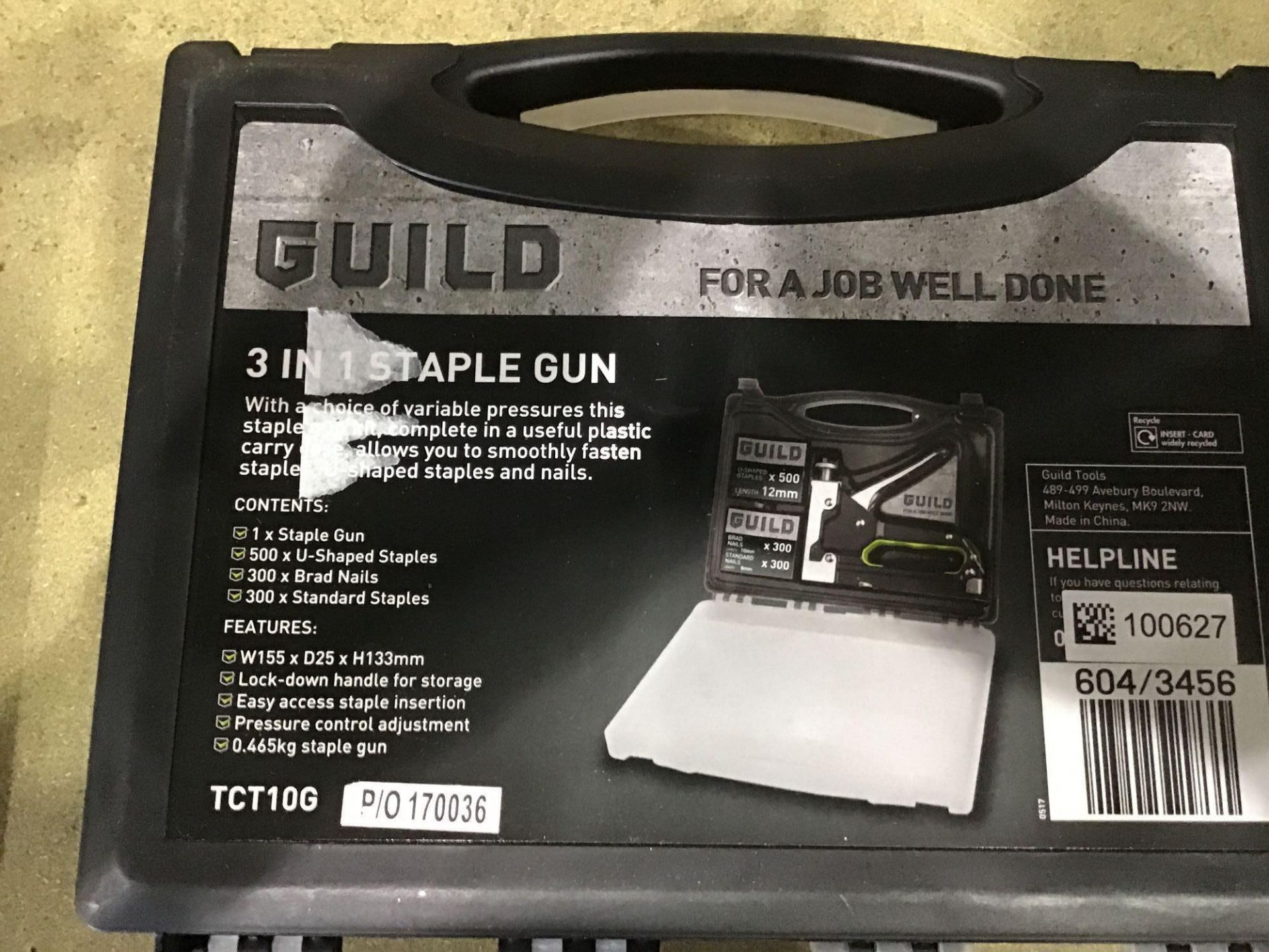 Guild 3-in-1 Manual Nail, Staple and U-Staple Gun - £12.00 RRP - Image 2 of 3