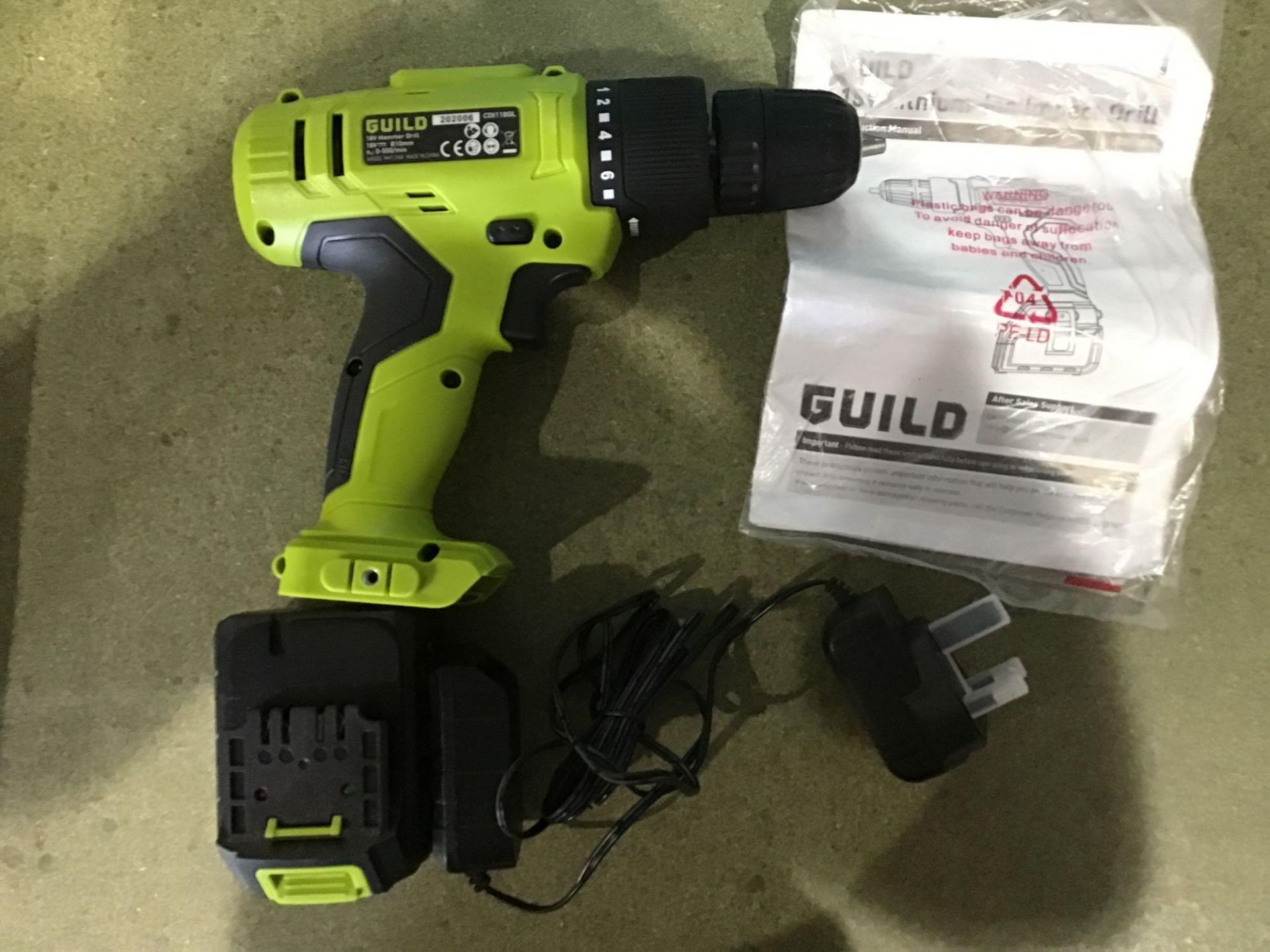 Guild 1.3Ah Cordless Hammer Drill - 18V - £40.00 RRP - Image 3 of 4