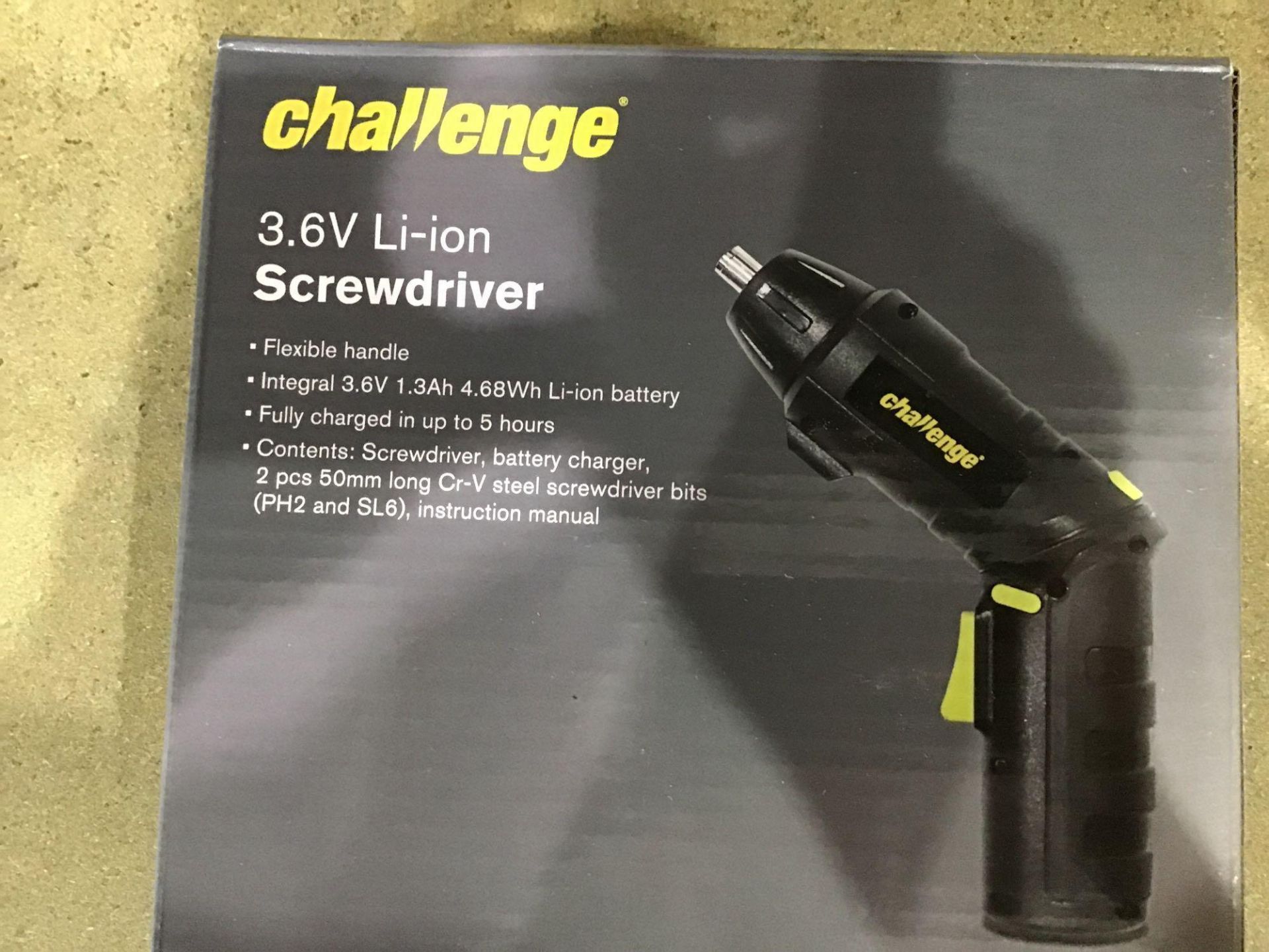 Challenge Cordless Screwdriver - 3.6V - £10.00 RRP - Image 2 of 3