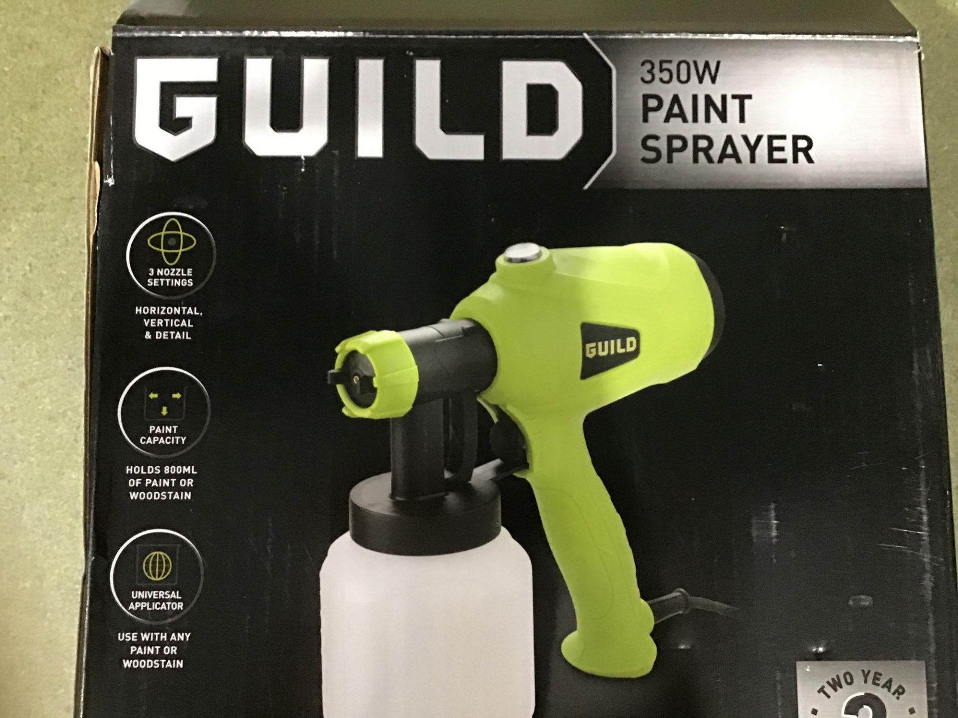 Guild Paint Spray Gun - 350W, £30.00 RRP - Image 3 of 4