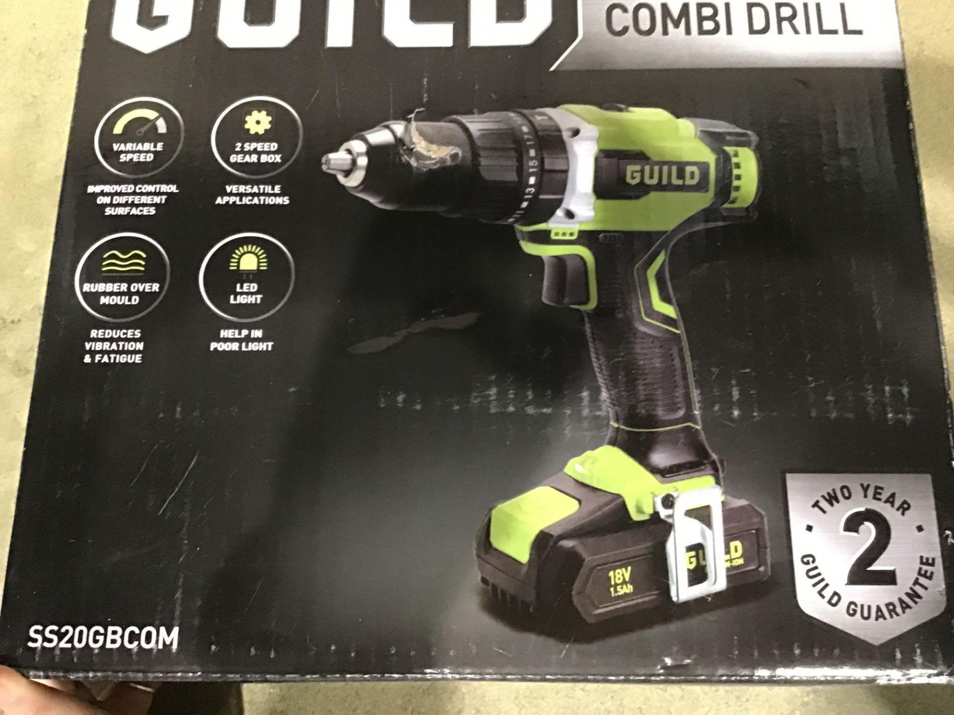 Guild Cordless Brushless Combi Drill - 18V - £68.00 RRP - Image 2 of 3