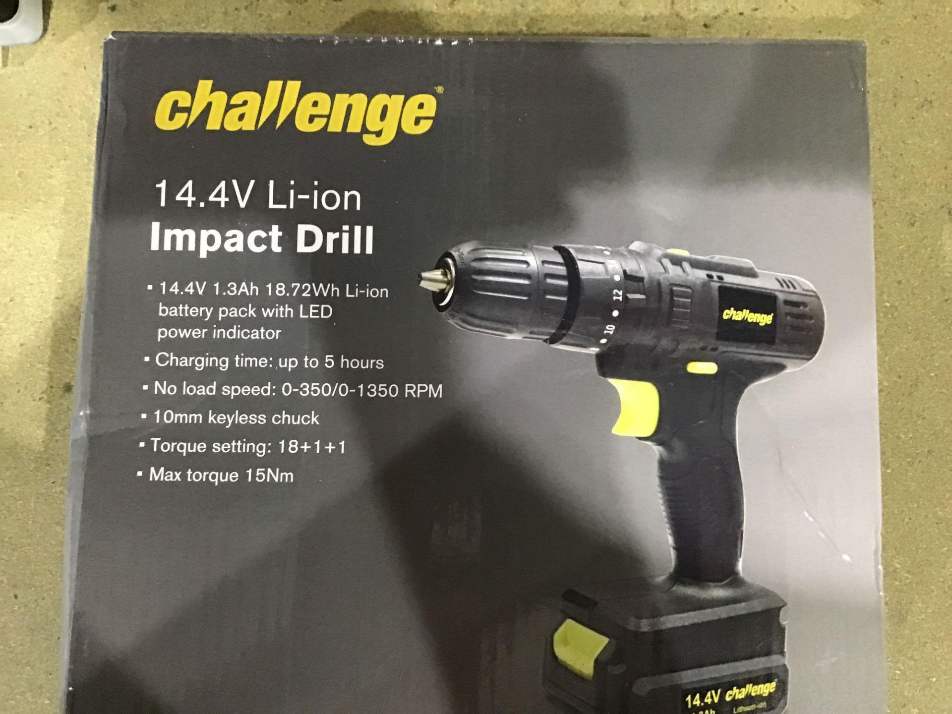 Challenge Cordless Impact Drill - 14.4V - £30.00 RRP - Image 2 of 3