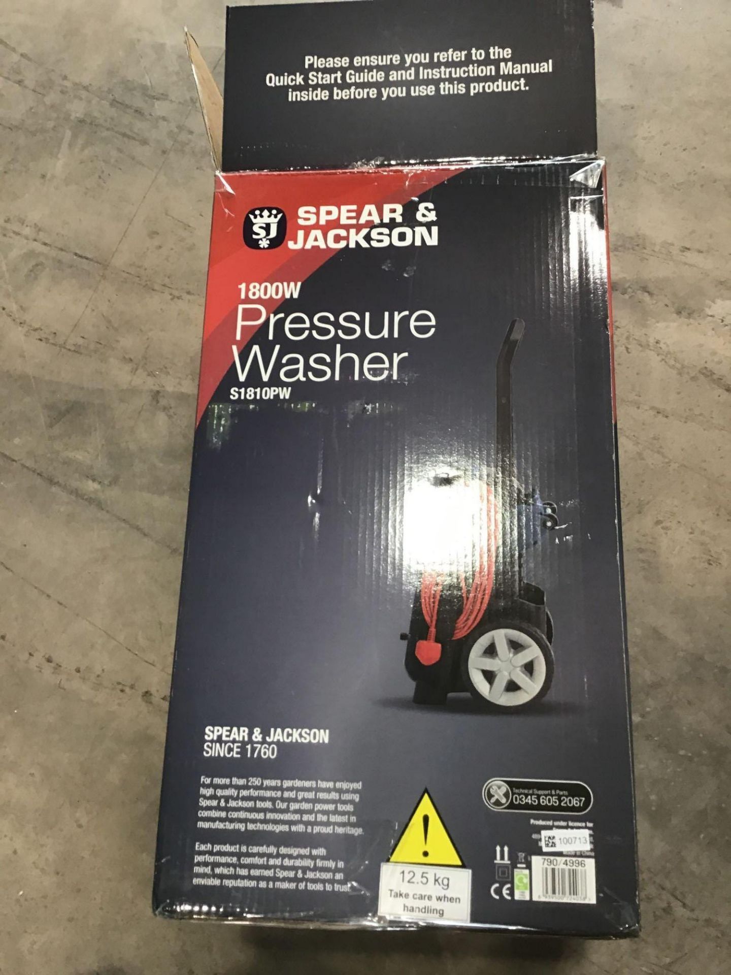 Spear and Jackson S1810PW Pressure Washer - 1800W - £120.00 RRP - Image 2 of 3