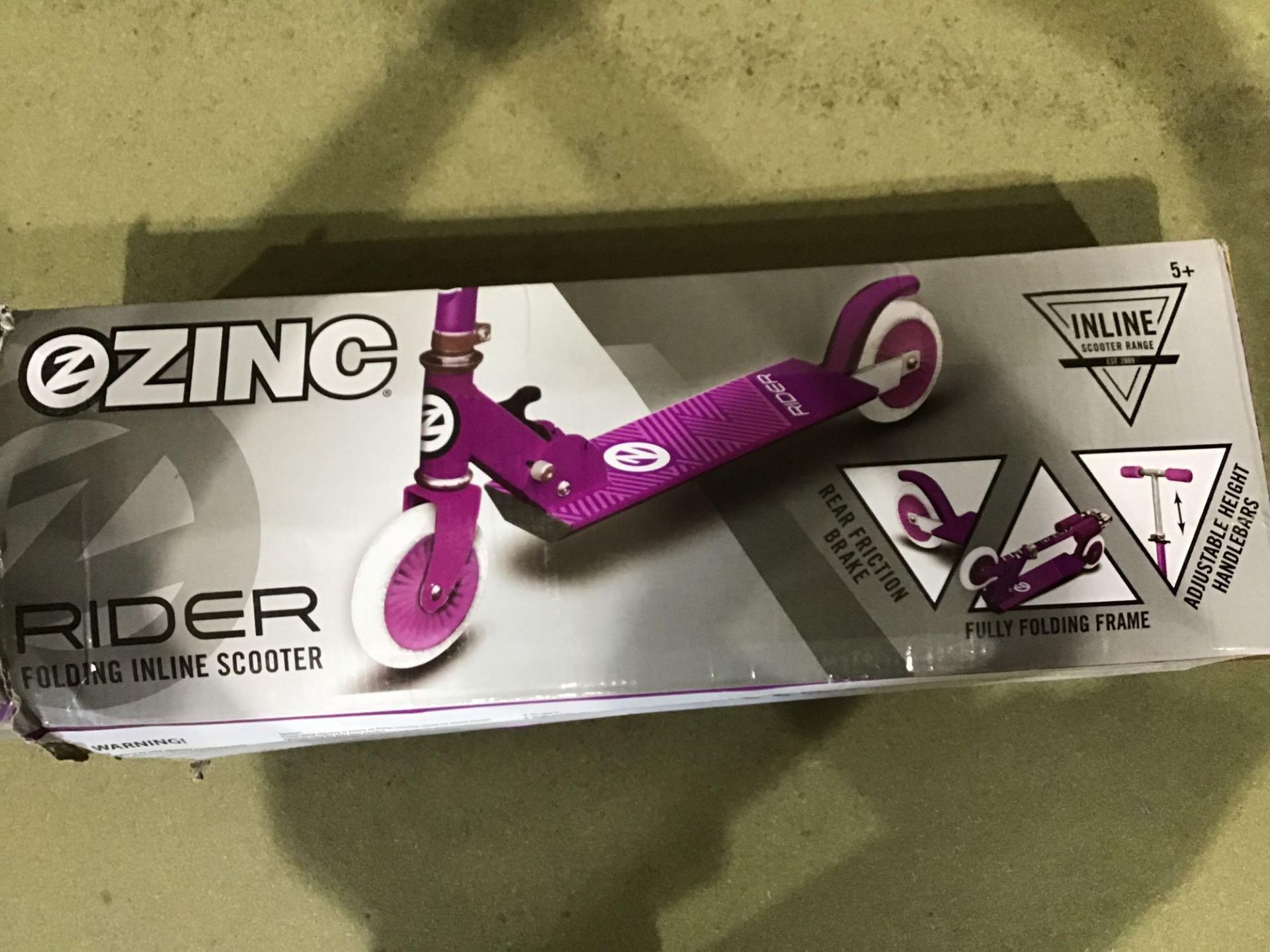 Zinc Folding Inline Scooter - Pink, £15.99 RRP - Image 2 of 4