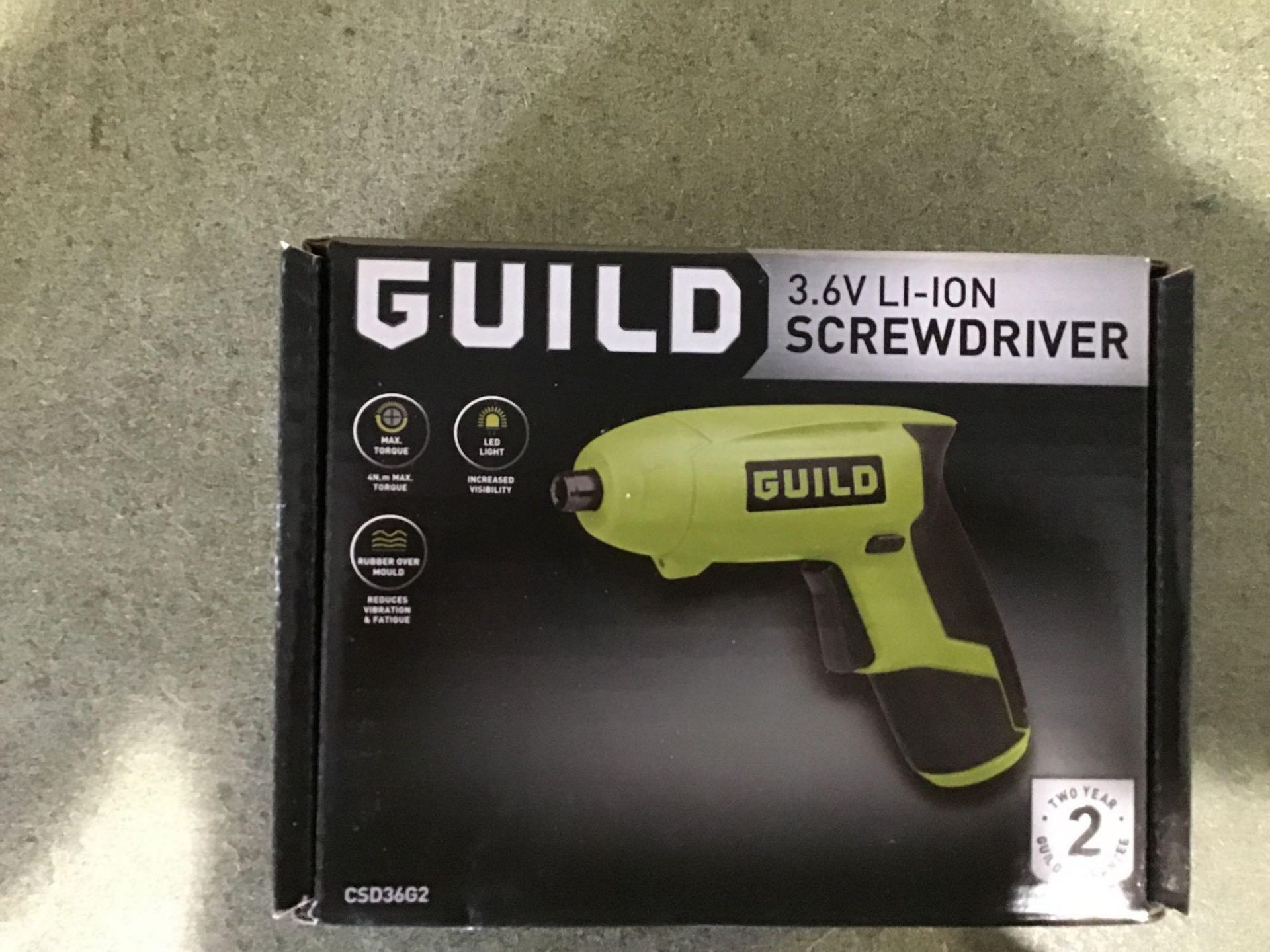 Guild Cordless Li-Ion Screwdriver - 3.6V - £9.00 RRP - Image 2 of 3