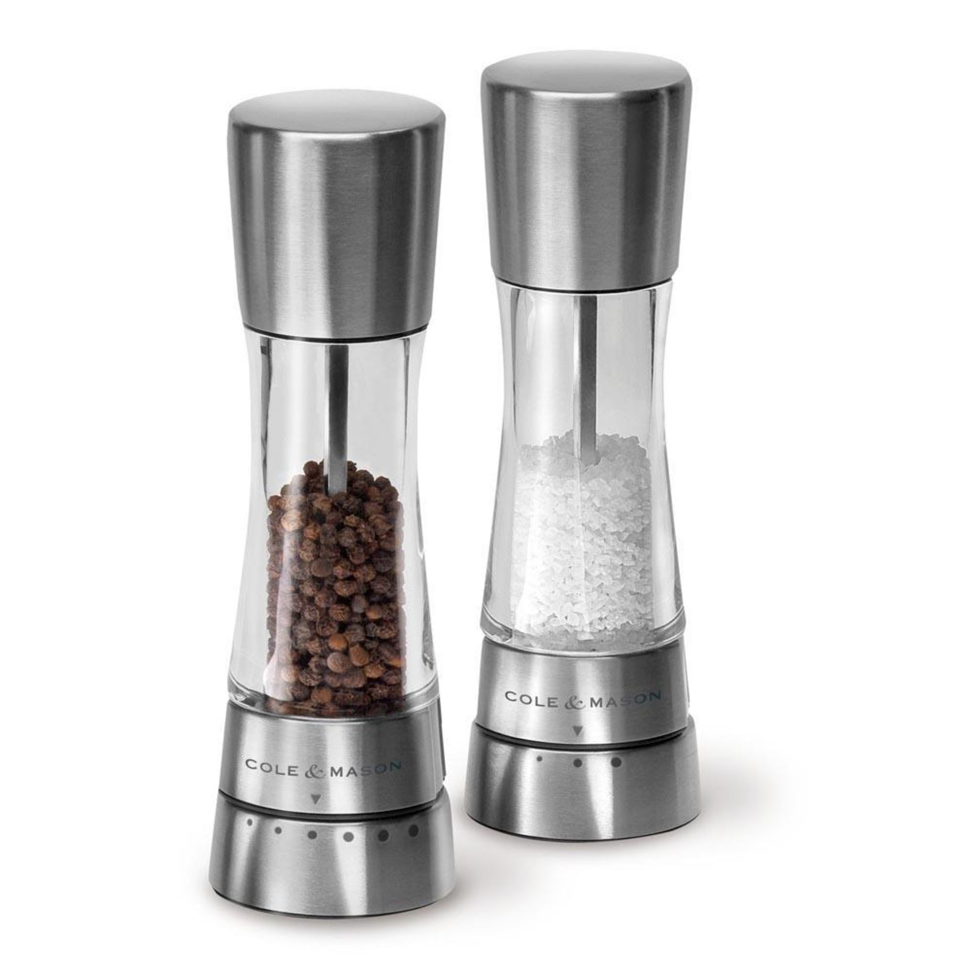 Cole and Mason Derwent Salt and Pepper Gift Set, Stainless Steel