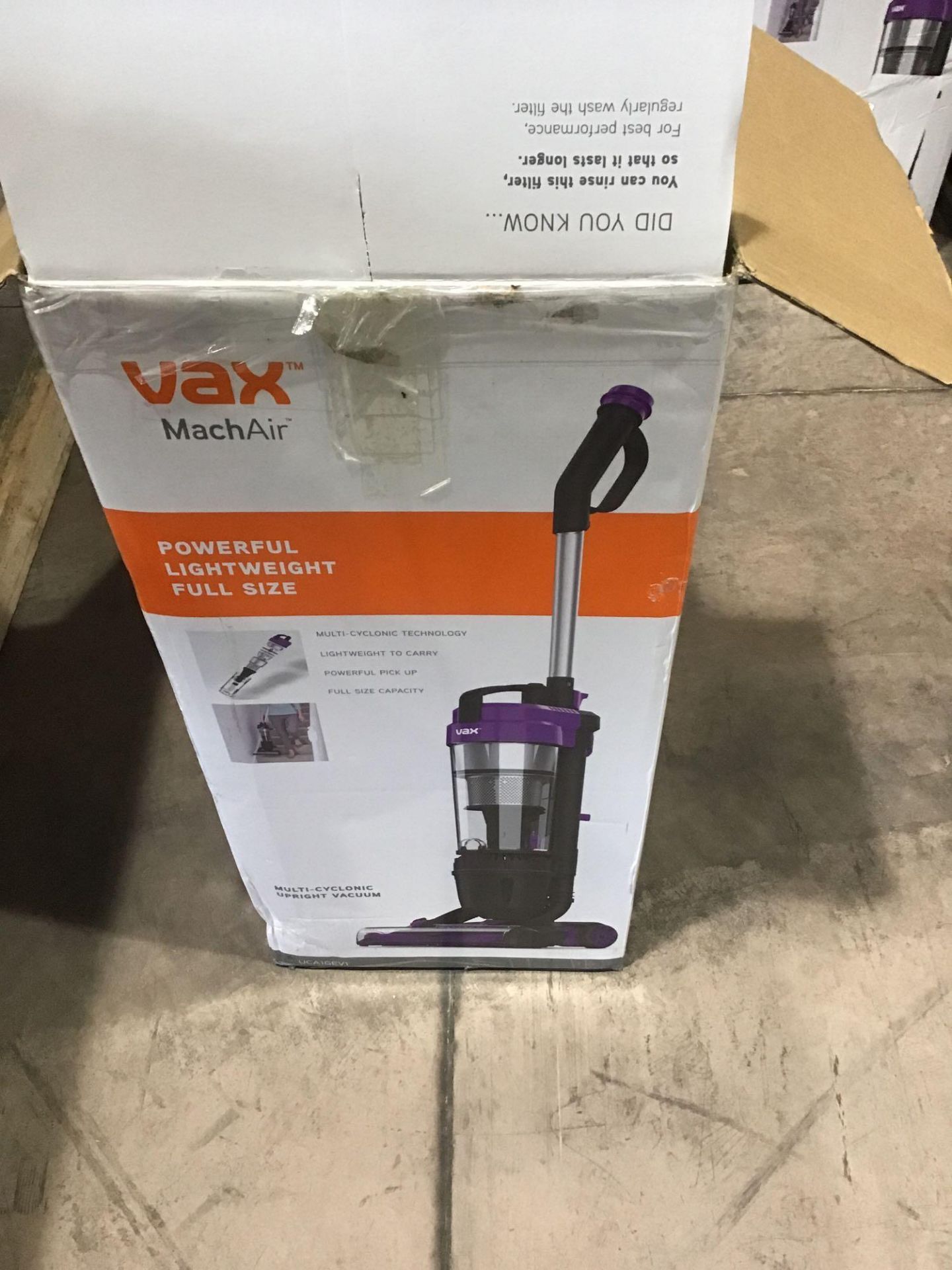 Vax Mach Air Upright Vacuum Cleaner, 1.5 Liters, Purple £79.99 RRP - Image 3 of 4