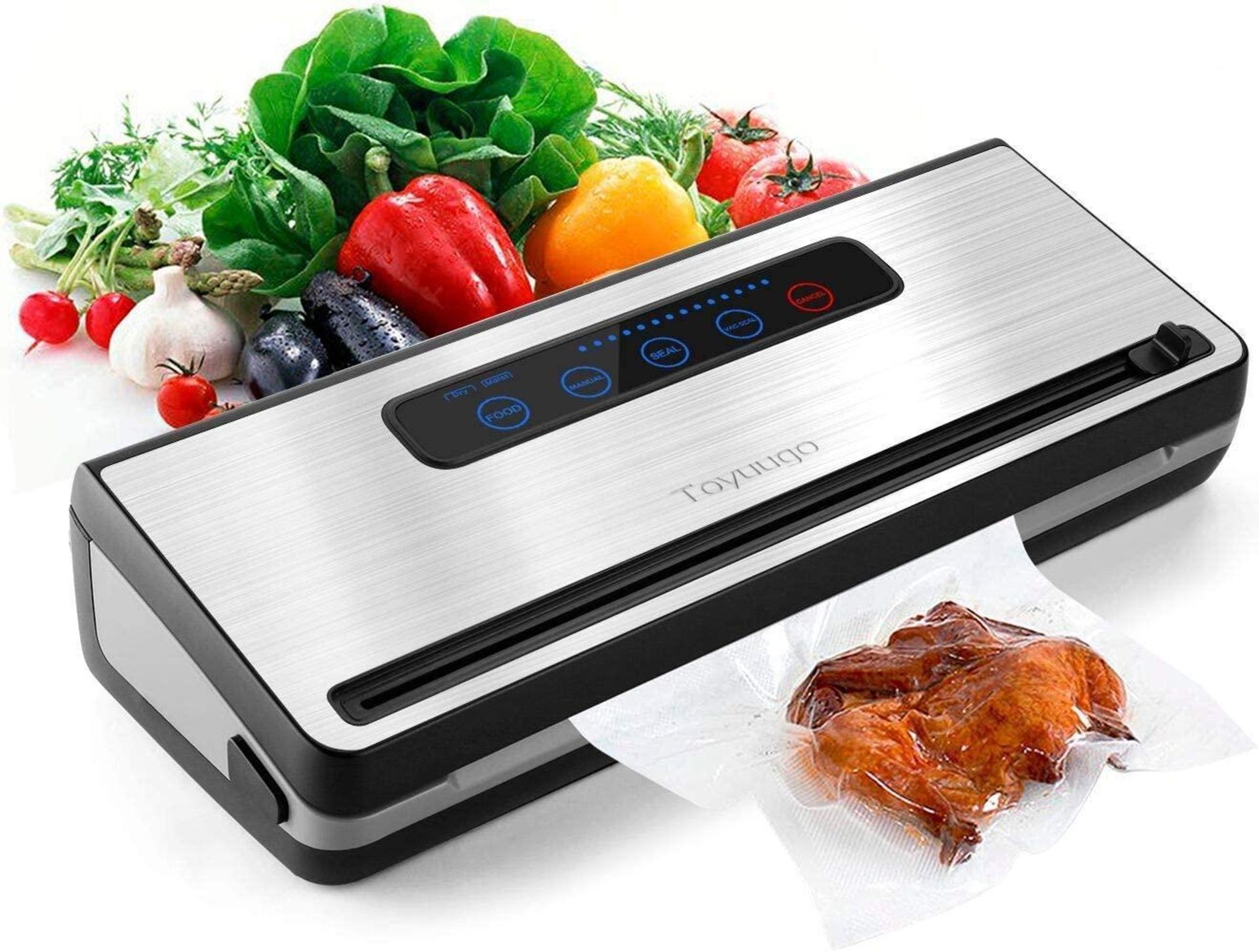 Vacuum Sealer Machine, Toyuugo Upgraded Automatic Food Sealer Saver Vacuum Packing Machine