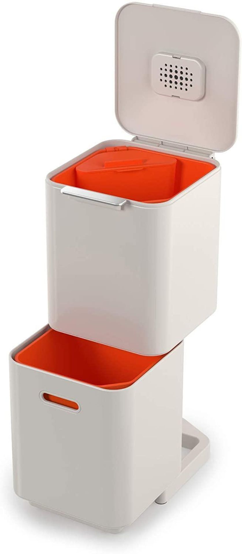 Joseph Joseph Totem Compact 40 Litre Waste Separation and Recycling Bin, Stone £148.99 RRP