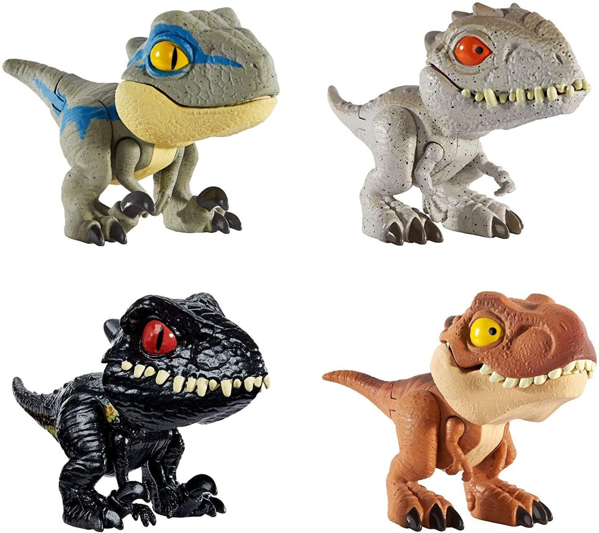 Jurassic World Dinosaur Snap Squad Collectibles for Display, Play and Snap On Feature