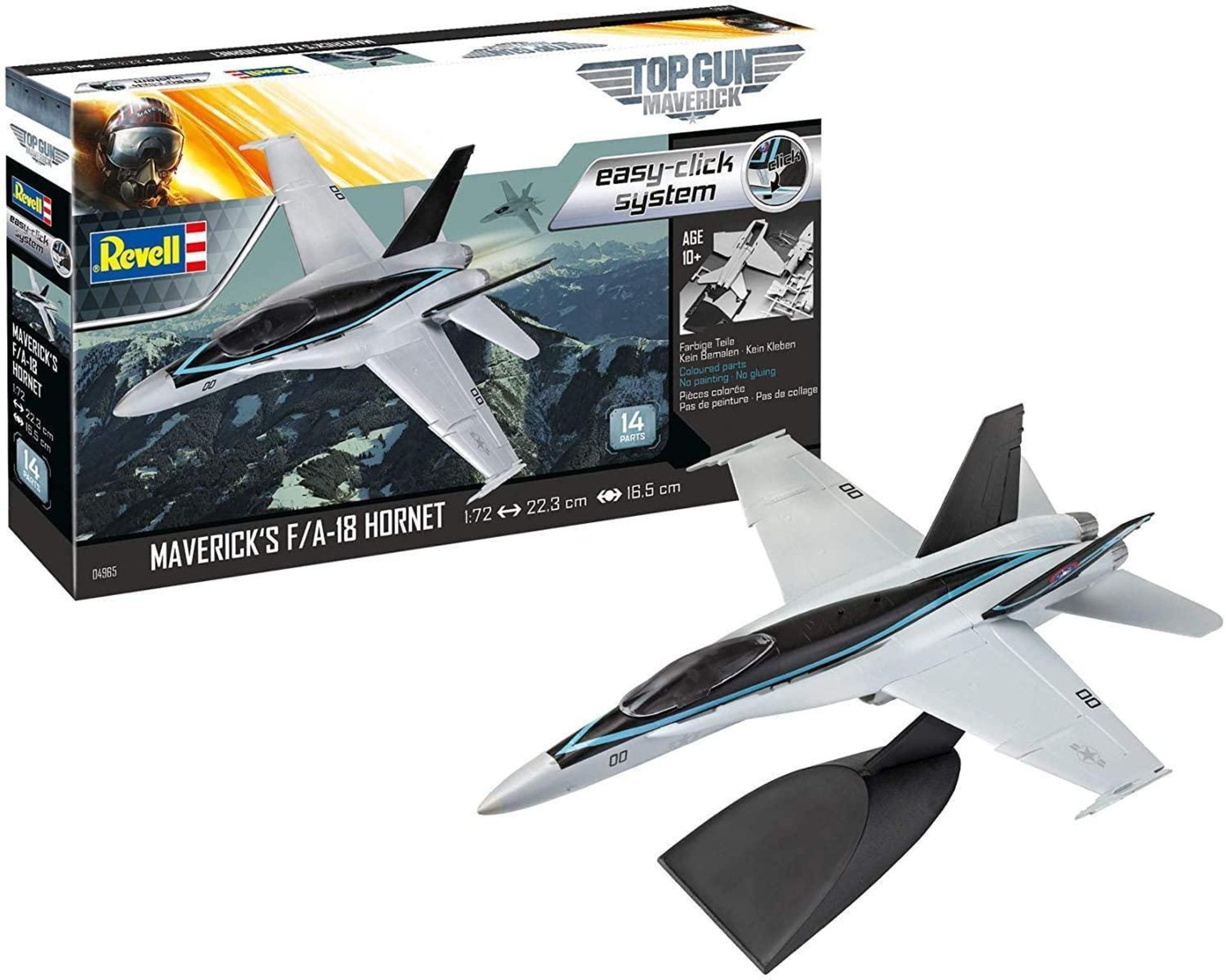 Revell RV04965 F/A-18 Hornet Top Gun Plastic Model kit, Coloured