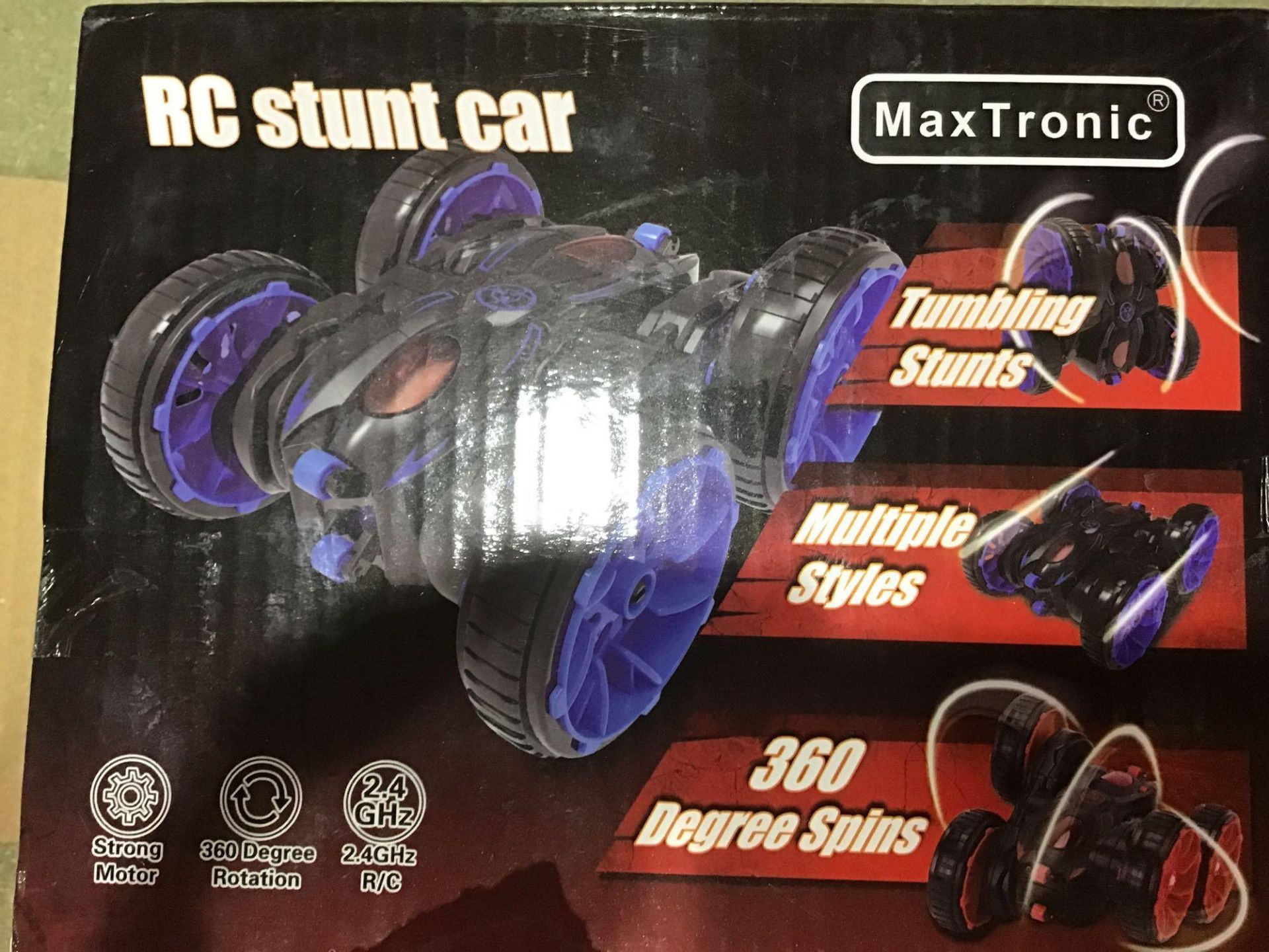 MaxTronic Remote Control Stunt Car, RC Car Toy 15km/h All Terrain Off Road 4WD D - Image 3 of 3