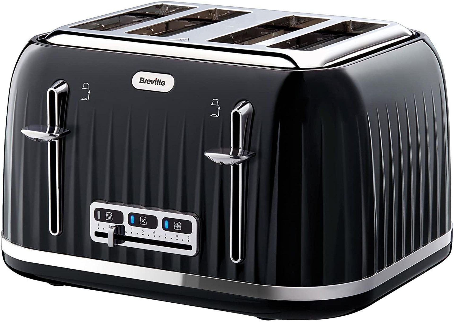 Breville VTT476 Impressions 4-Slice Toaster with High-Lift and Wide Slots, Black £34.99 RRP