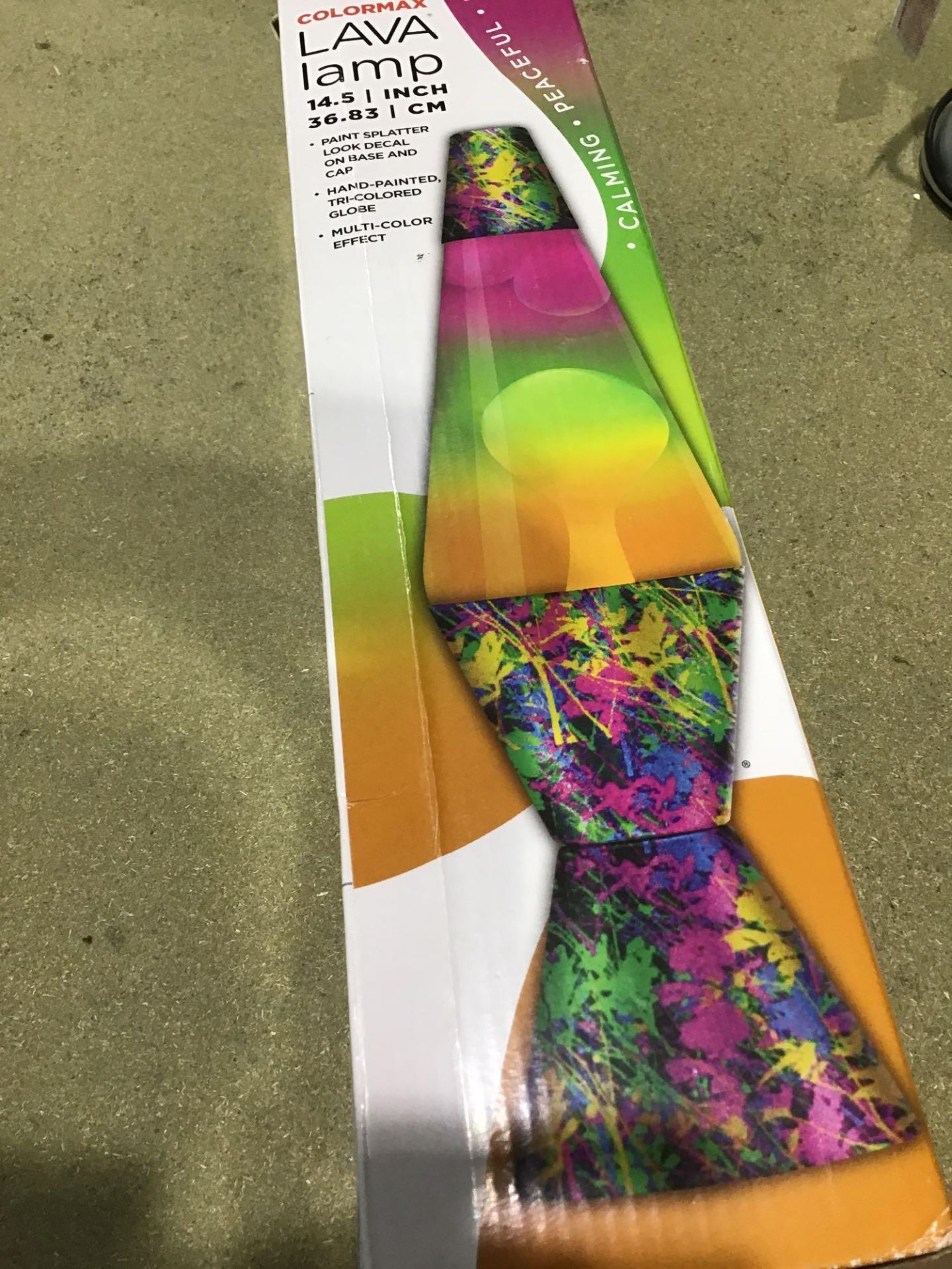 Schylling 14.5-Inch Colormax Lava Lamp with Rainbow Decal Base - Paintball - Image 2 of 4