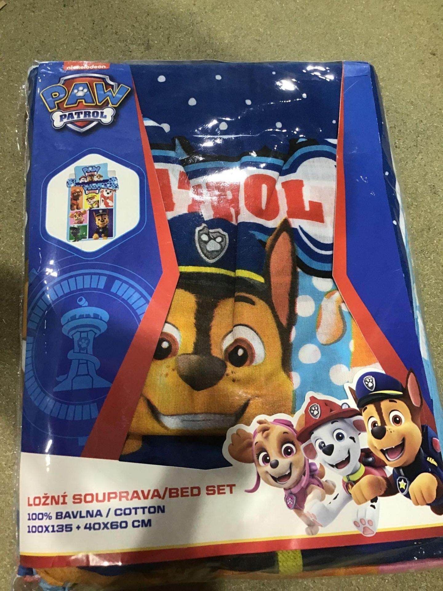 Paw Patrol - Baby Bed Set, 100x135 and 40x60 CM