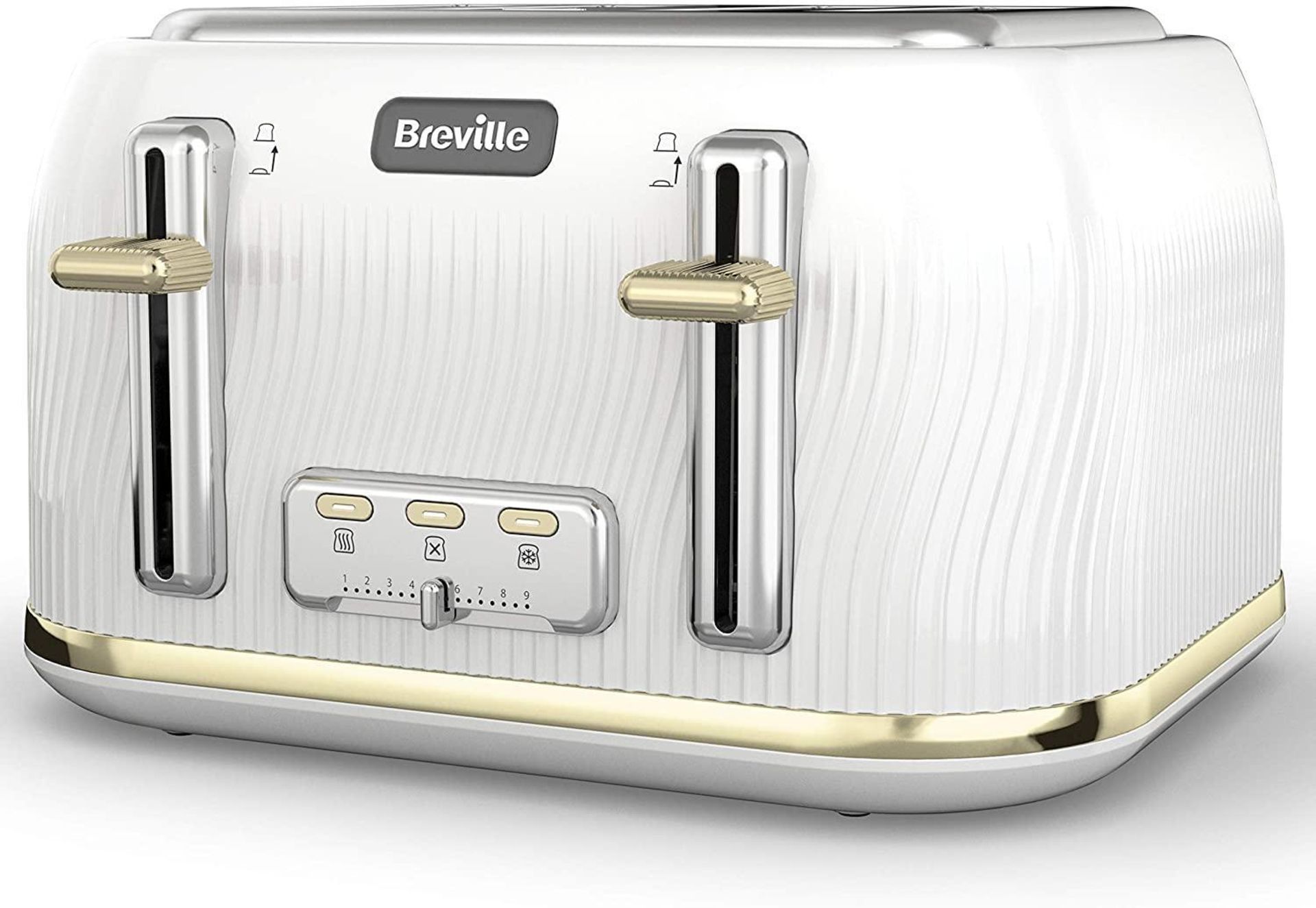 Breville Flow 4-Slice Toaster with High-Lift and Wide Slots | Camden Clay [VKT891] £34.00 RRP