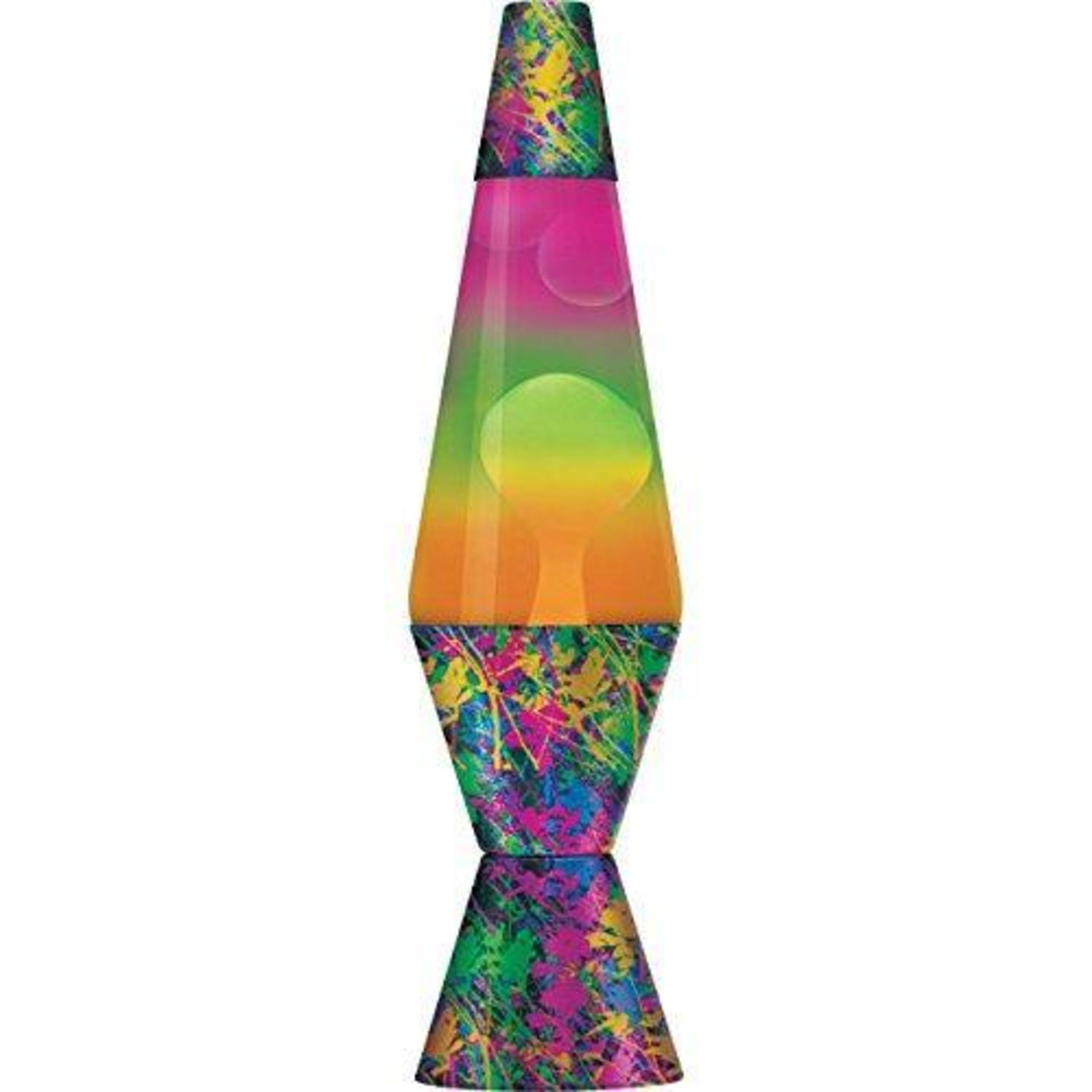 Schylling 14.5-Inch Colormax Lava Lamp with Rainbow Decal Base - Paintball