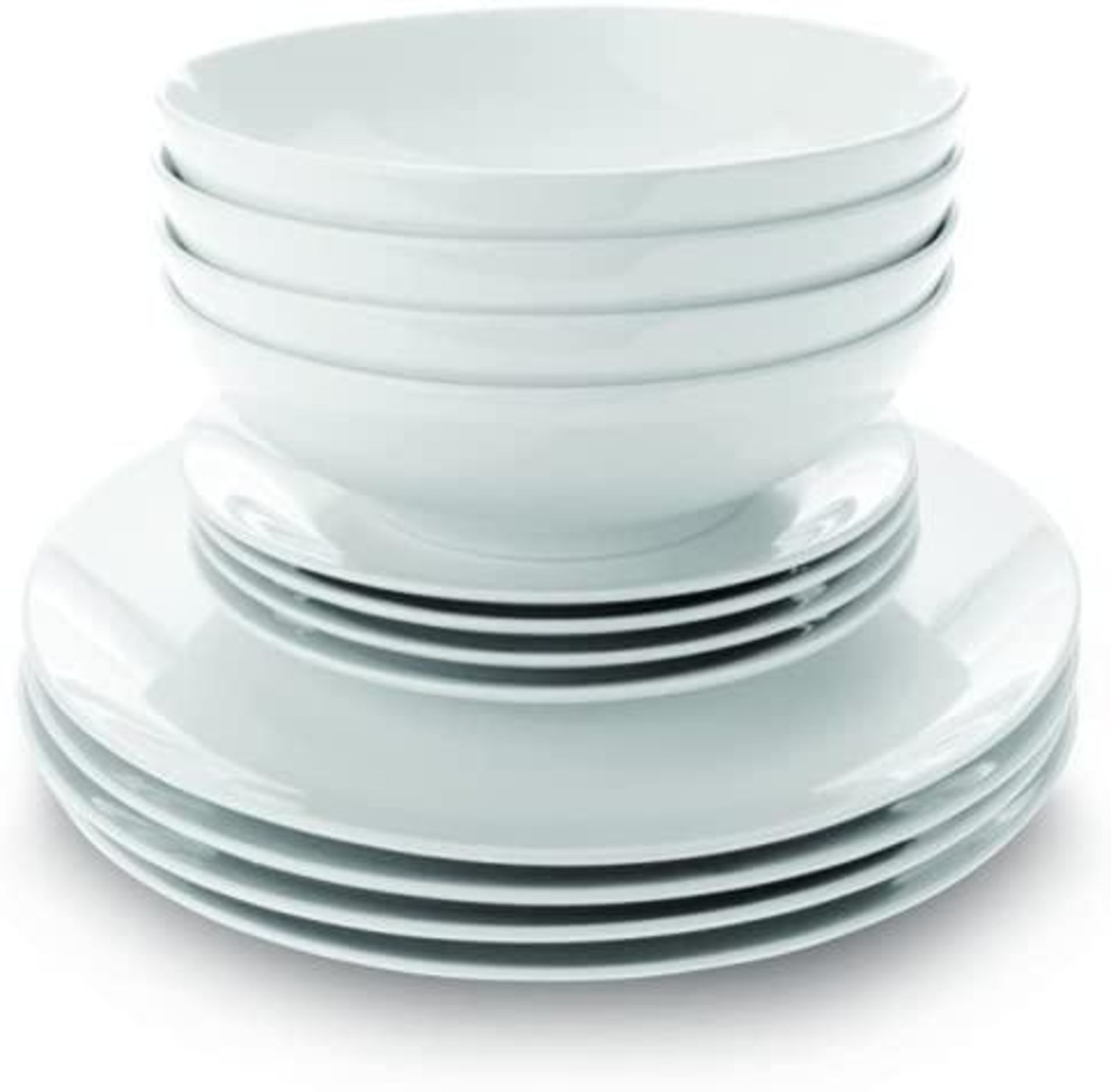 Maxwell and Williams White Basics Coupe 12 Piece Dinner Set