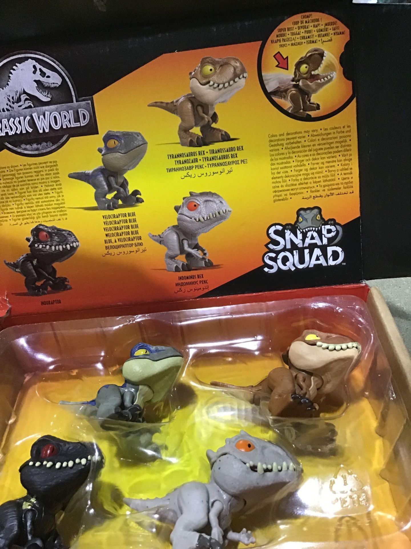 Jurassic World Dinosaur Snap Squad Collectibles for Display, Play and Snap On Feature - Image 3 of 4