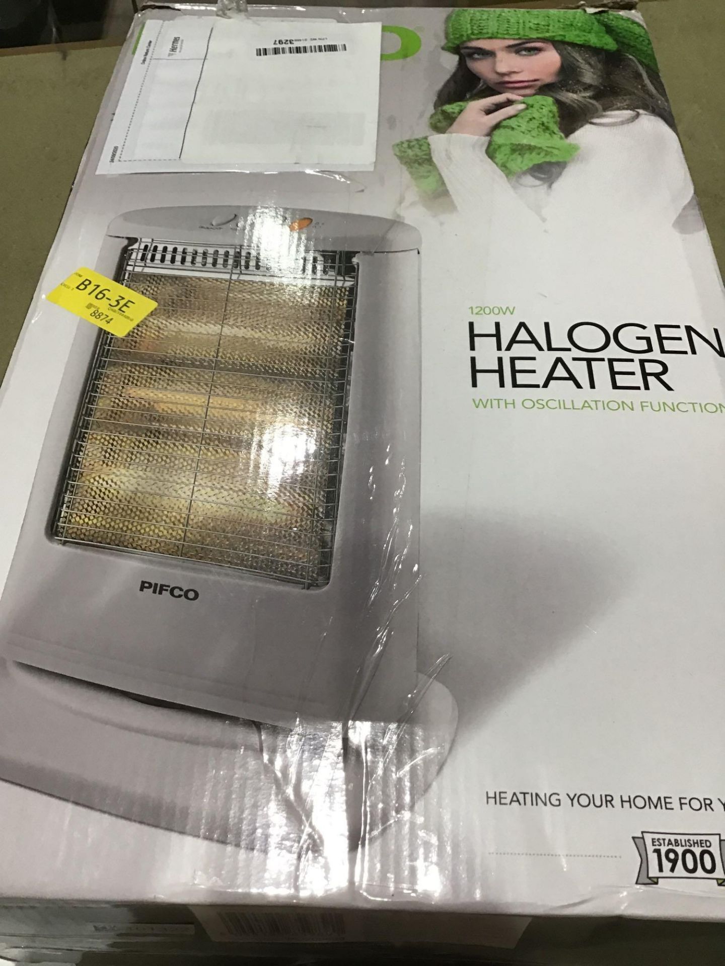 Pifco Portable Halogen Heater with 3 Heat Settings, Safety Cut Off Switch, 70 Degree £24.99 RRP - Image 3 of 4