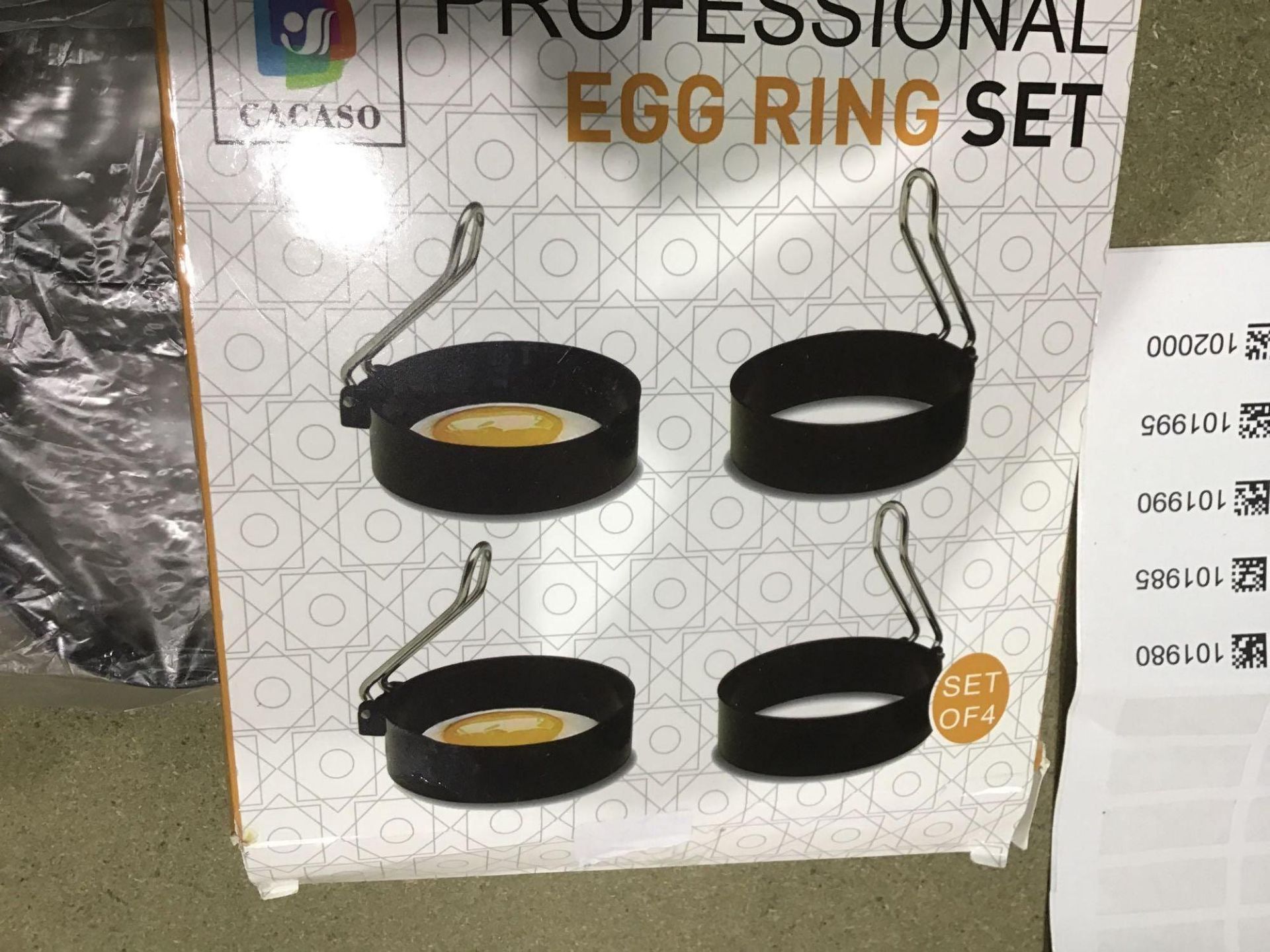 CACASO Professional Egg Ring Set of 4 £7.99 RRP - Image 3 of 4