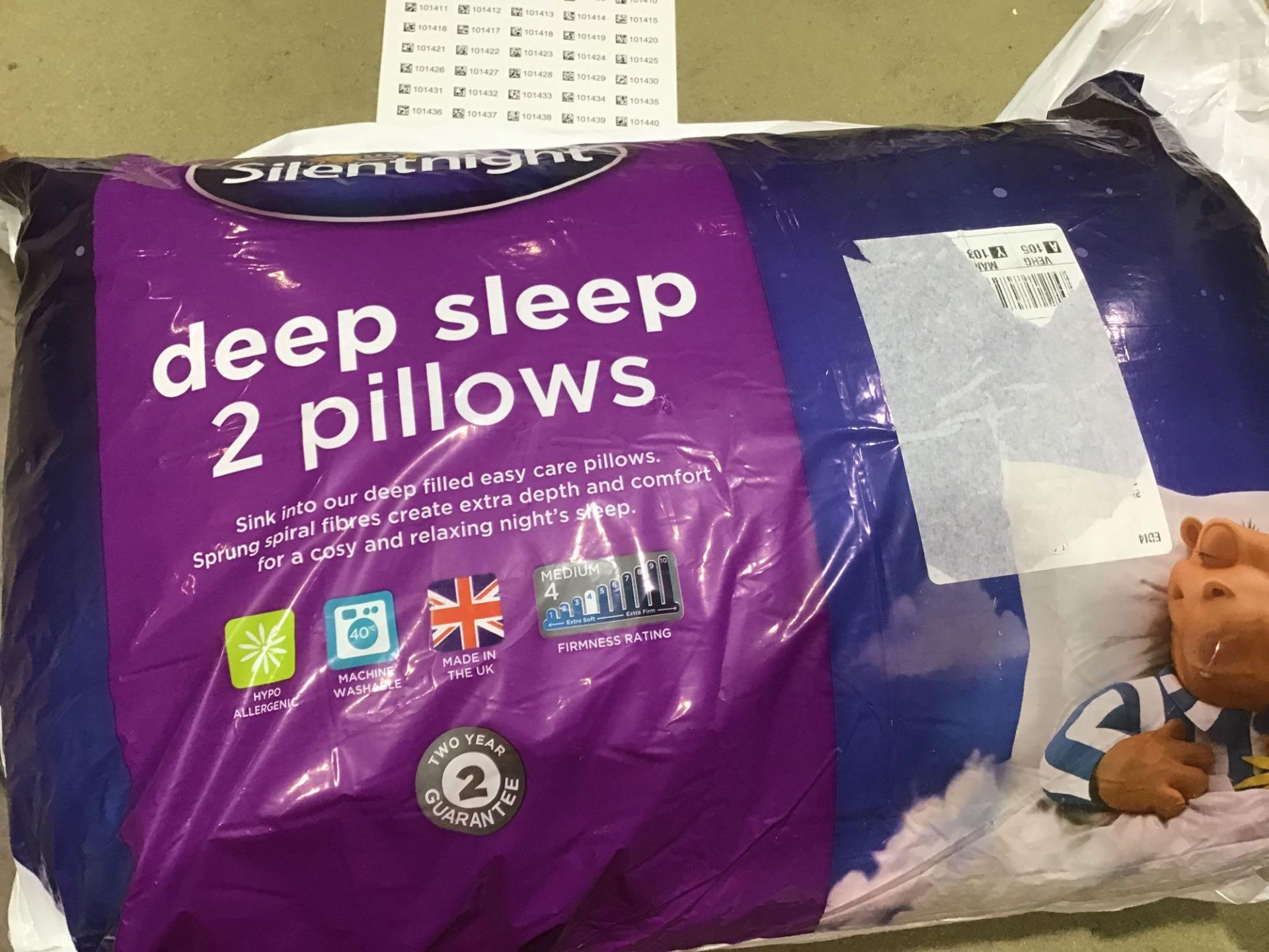 Silentnight Deep Sleep Pillow, White, Pack of 2 £9.99 RRP - Image 2 of 4