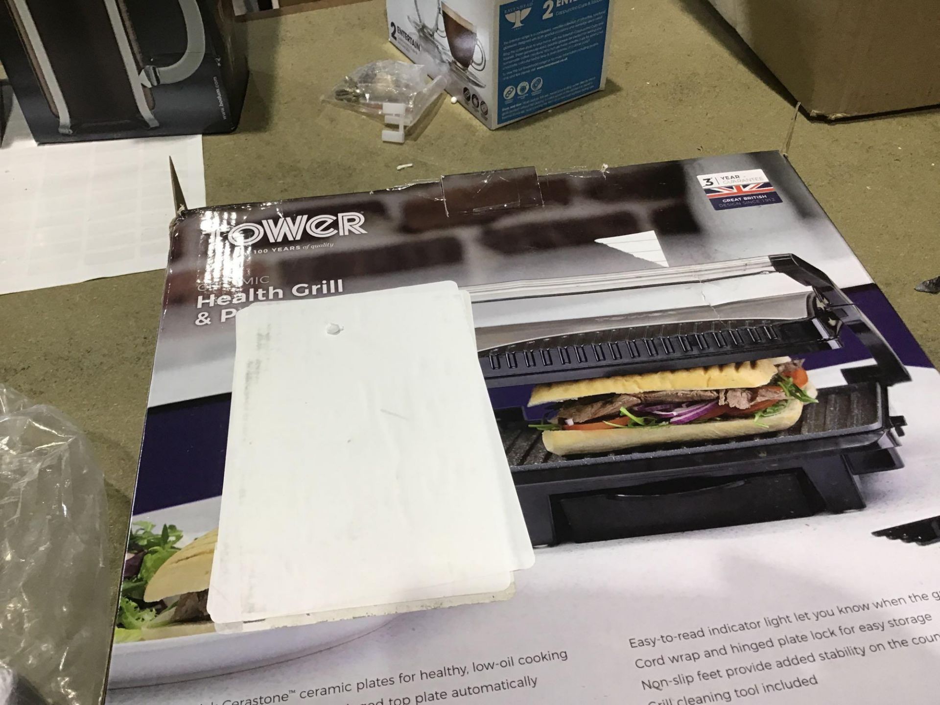 Ceramic Health Grill Griddle by Tower - Image 2 of 4