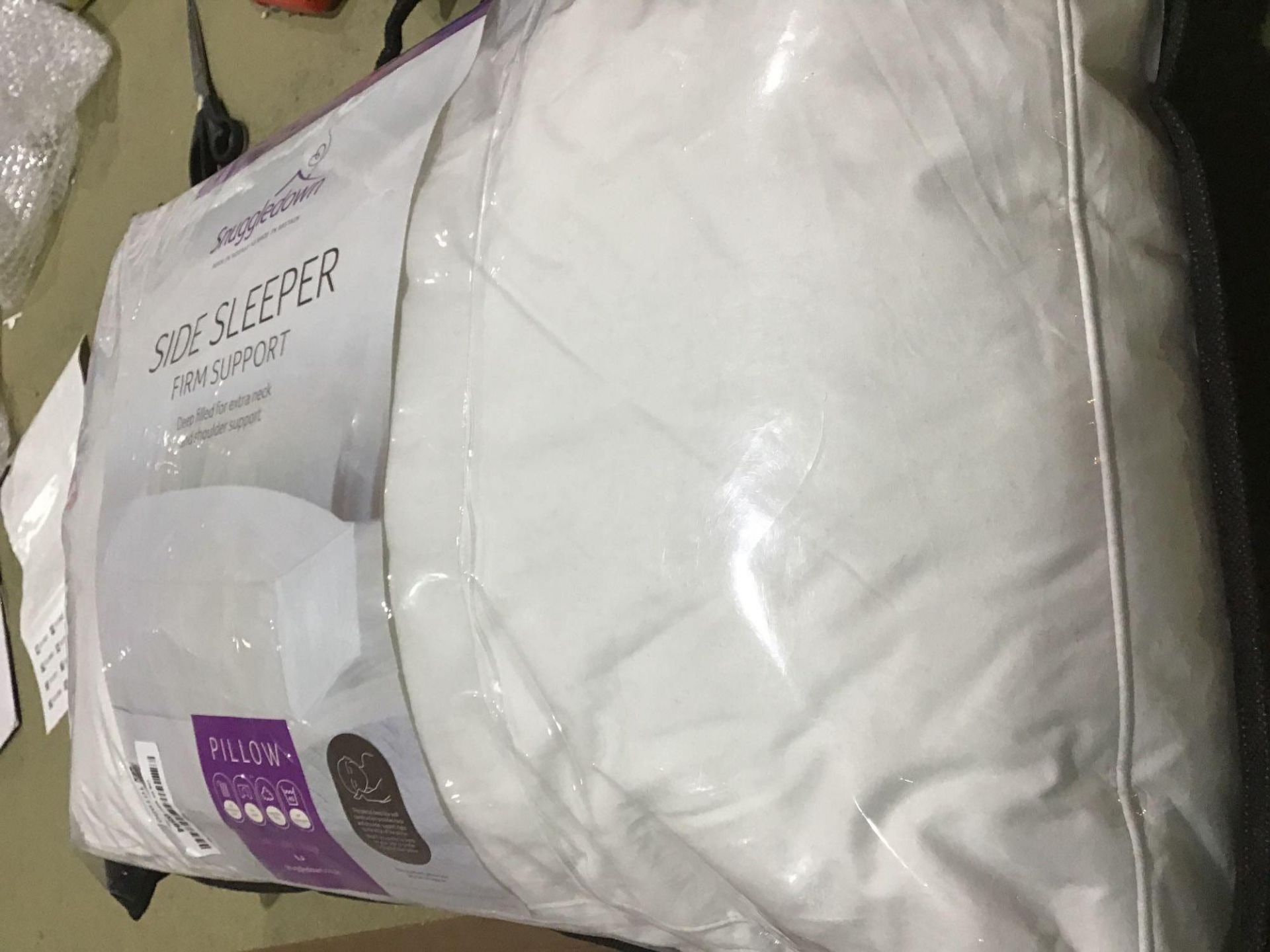 Snuggledown Side Sleeper White Pillow Firm Support Designed for Side Sleepers Bed Pillows £17.00 RRP - Image 3 of 4