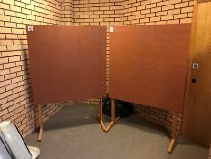 2no. Timber Framed Notice Boards as Lotted