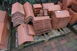 Quantity of Various Roof Tiles and Ridge Flashings to Pallet as Lotted