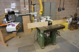 Wadkin Bursgreen EQ351G Spindle Moulder with Griggio GM4/34 3 Roller Head, Note: No Part of