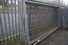 10no. Sections of Heras Fencing