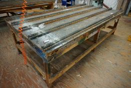 Timber Joiners Bench as Illustrated 3010 x 1580 x 890mm, Note: This Lot is on the First Floor