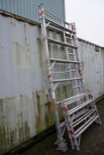 Euro Towers Scaffolding Tower Comprising 6no. Sections, No Bracing Bars or Work Platforms Present