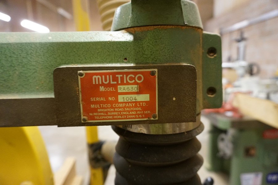 stroking Radial Arm Chop Saw 