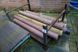 Quantity of Clay Drainage Pipe and Steel Stillage as Lotted
