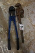 24" Bolt Croppers & Record 6" Stilson