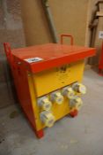 Electric-Wind Ltd Freestanding Site Transformer with 4no. 16amp 110V Outlet & 2no. 32Amp 110V