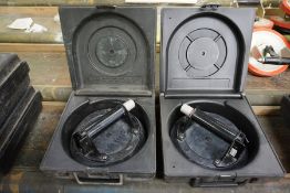 2no. 8 inch Metal Vacuum Lifters and Carry Cases