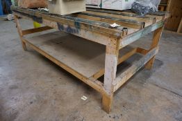 Timber Joiners Bench as Illustrated 2450 x 1220 x 920mm, Contents Not Included