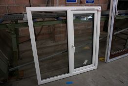 Half Glazed PVC Window Frame, 1160 x 1160mm