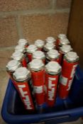 17no. Cannisters of Hilti Fire Rated Backing Foam, Note these are past their expiry dates