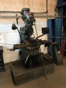 BridgePort Series 1 Turret Milling Machine Fitted with Hoidened X & Y Axis DRO. Rebuild Serial