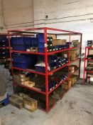 Welded/Rigid Steel Fabricated 3-tier Storage Rack Complete with Contents 1220 x 2620 x 1960mm,